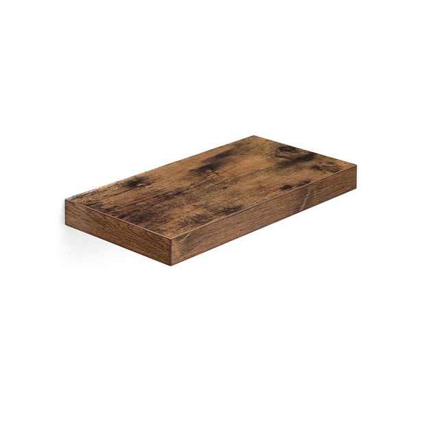 Vasagle nástěnná police 40 x 20 x 3,8 cm rustikální hnědá SG106659