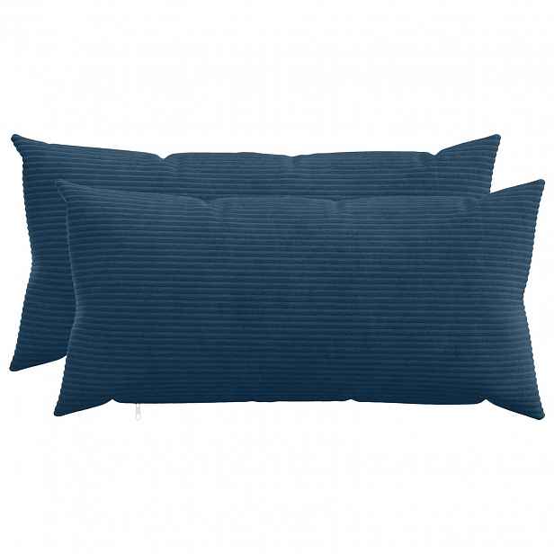 vidaXL Povlak na polštář 2 pcs HEERLEN Námořnická modrá 40 x 70 cm
