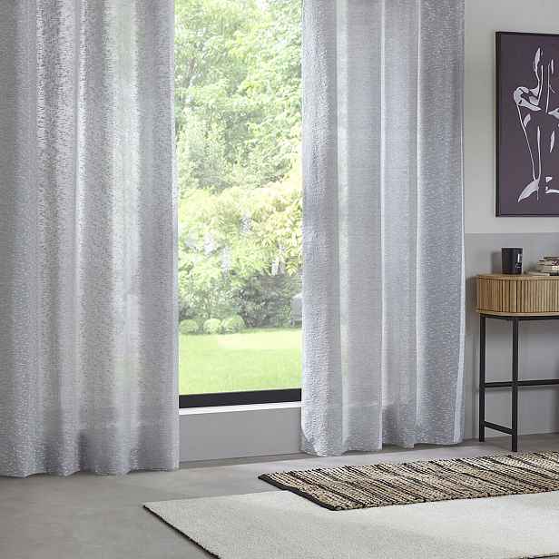 Závěs do obývacího pokoje Aska, 140 x 260 cm, šedý