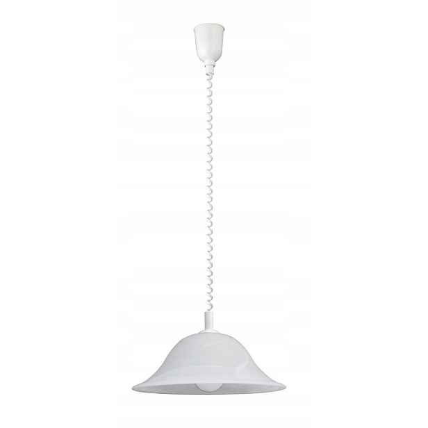 Závěsná lampa Rabalux Alabastro 3904, E27, bílý alabastr, 1x60W