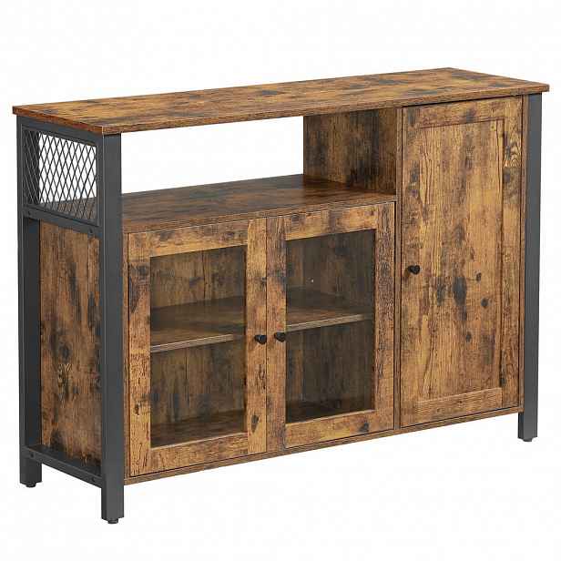 Boxxx KOMODA, hnědá, černá, 110/75/33 cm