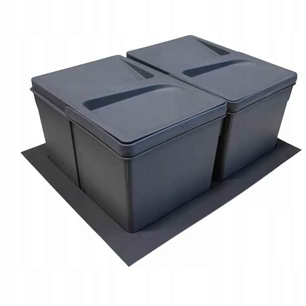 Odpadkový koš do zásuvky 45 Hakner Optimo, třídič pořadačů 24L 2x12L