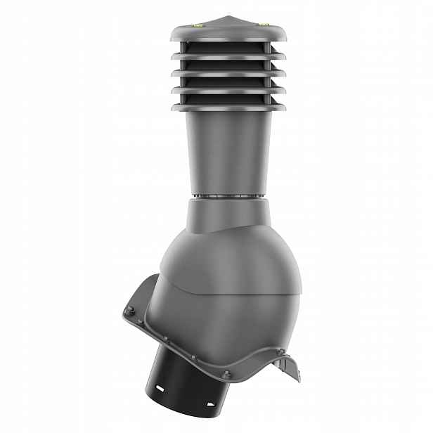Smart neizolovaný Větrací komín o průměru 125 mm pro vlnitou lepenku Grafit 7024
