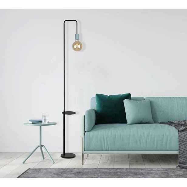 Stojací lampa Viper v černé a zelené barvě