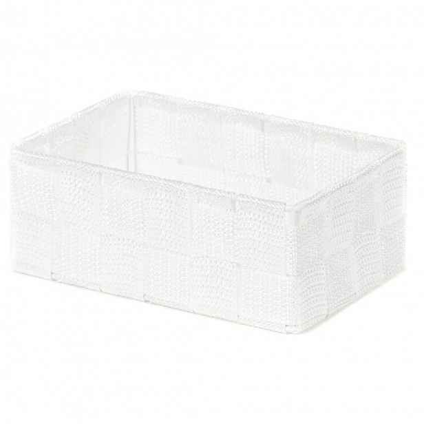 Compactor Úložný organizér do zásuvky Compactor TEX - košík M, 18 x 12 x 7 cm, bílý