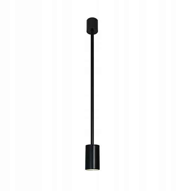 Závěsná lampa bodová minimalistická černá tuba nad stůl ostrov bar Shilo
