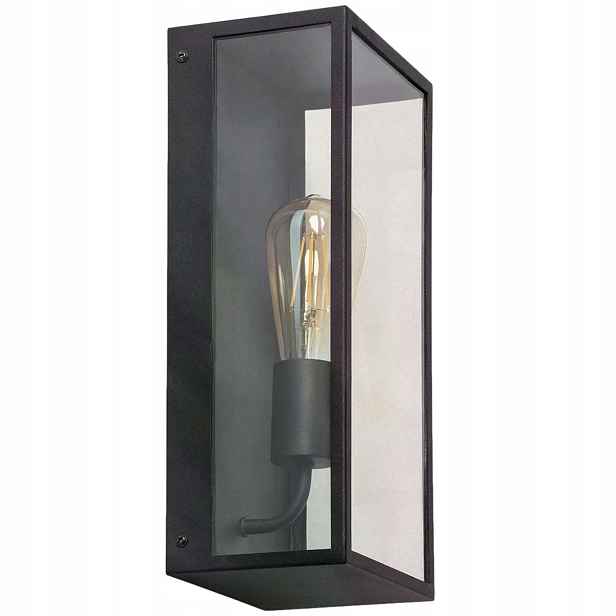 Nástěnné venkovní nástěnné svítidlo černé skleněné loft 35 cm IP44 Abruzzo