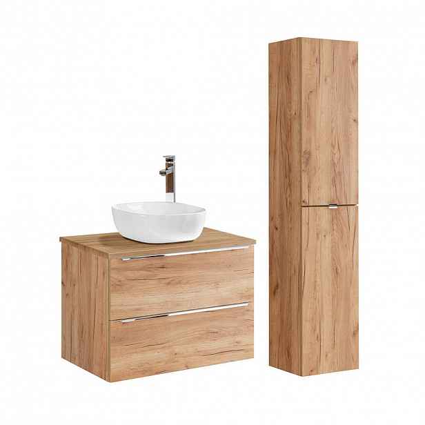 Petits-meubles KOUPELNOVÝ NÁBYTEK 80.4cm duben 2er-Set Dřevo