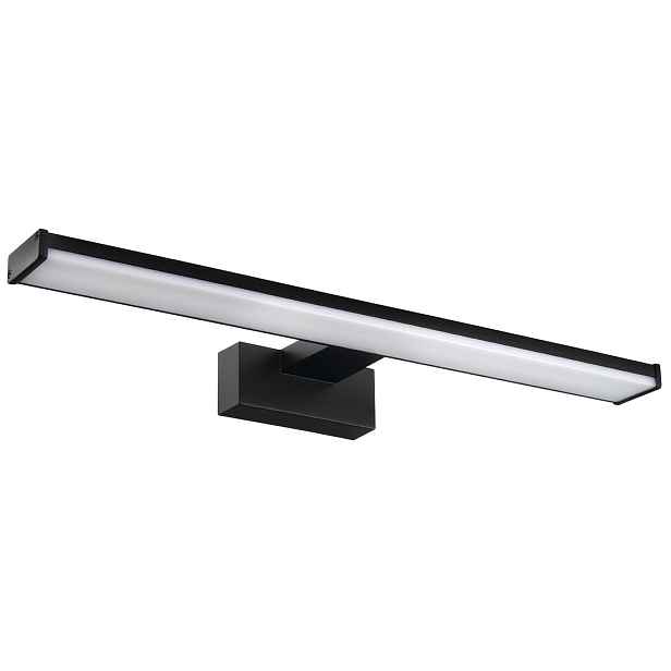 Sapho CHICAGO LED svítidlo, 400x120mm, 8W, 230V, IP44, plast, černá mat