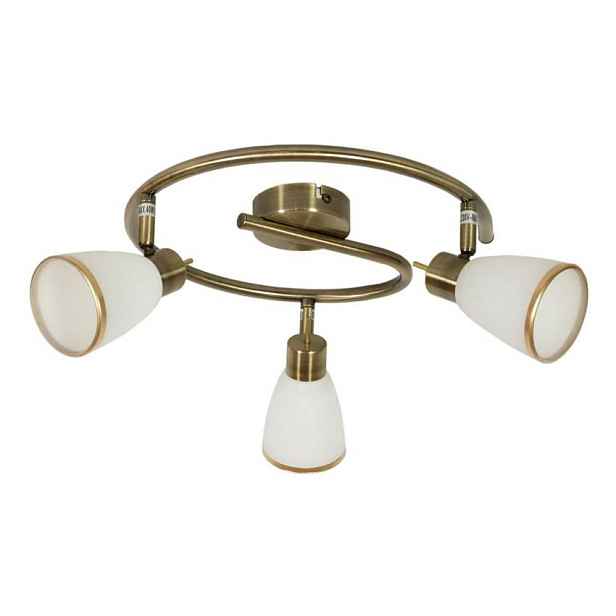 Spirálová stropní lampa patina 3xG9 Regent