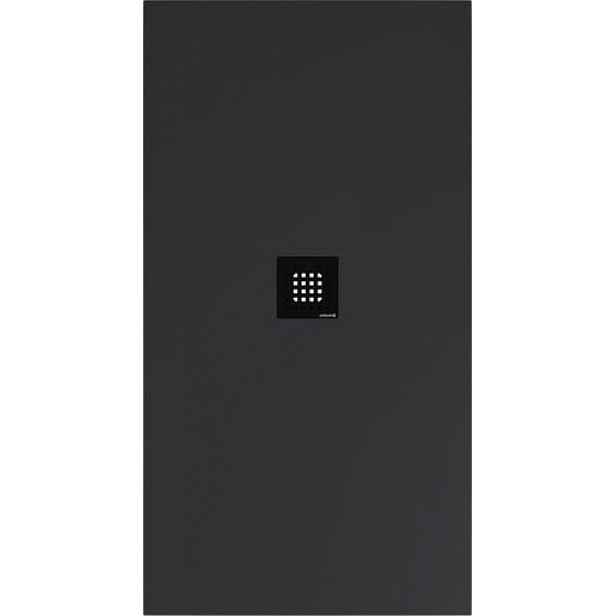 Sprchová vanička obdélníková Polysan Flexia 150x80 cm litý mramor antracit 72901.51