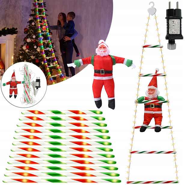 Velký Venkovní Vánoční Stromek 300 CM S Led Funkcí Časovače A 8 Režimů Osvětlení