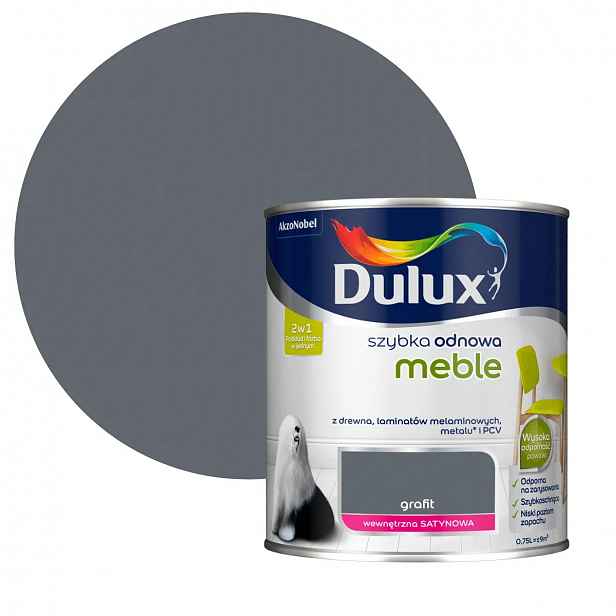 Dulux Rychlá Obnova Nábytek Grafit 0,75L