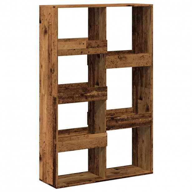 vidaXL Knihovna old wood 100 x 33 x 155,5 cm kompozitní dřevo