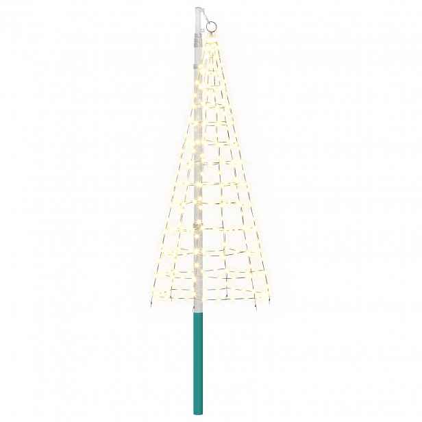 vidaXL Stringový strom se sadou vlajkového stožáru 180 cm 200 LED