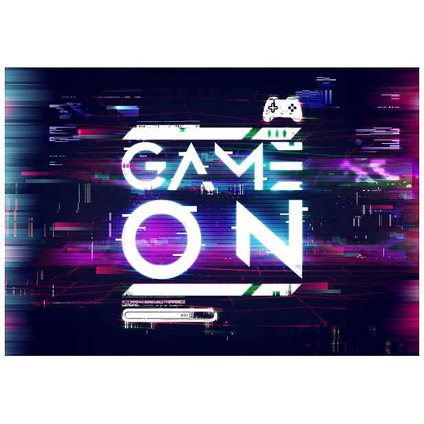 Fototapeta flizelina Game On Cyberpunk Gaming styl pro hráče 208x146 lepidlo