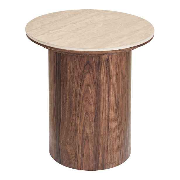 Kulatý odkládací stolek s keramickou deskou ø 45 cm Delphi – House Nordic