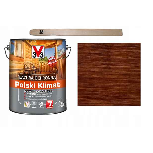Lazura V33 Polský Klima 7 let Dřevo Exotické 5L
