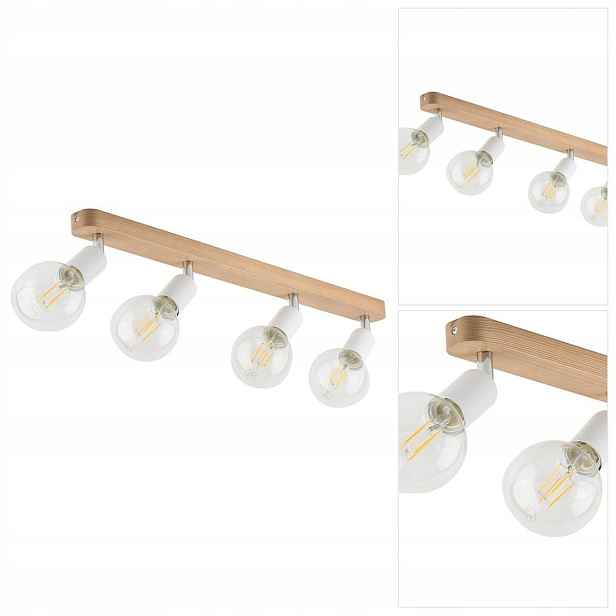 Pohyblivý reflektor Simply v bílé barvě, ekologický design pro kancelář Tk Lighting