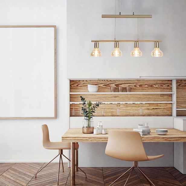 Stylová závěsná stropní lampa do kuchyně a jídelny Holly Rabalux