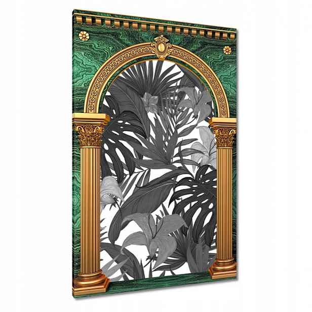 Obrazy 60x90 Černobílá monstera