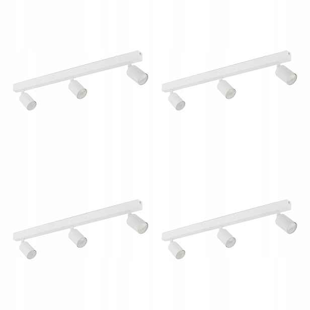 Tk Lighting Sada 4x Spot Stropní reflektor Bodová lampa Bílý kov