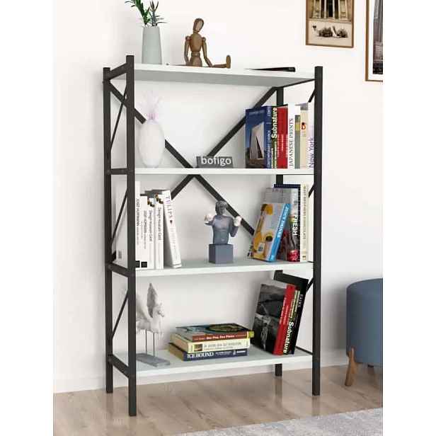 Casarredo Regál KEPLER bílá 4 police