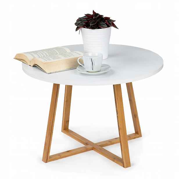 Moderní skandinávský konferenční stolek 60 cm bambus ModernHome