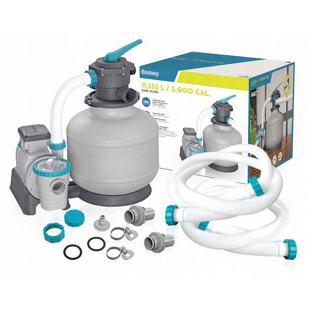 Velká filtrační písková pumpa Bazén Pískový filtr Písek 11355L/h 58486#