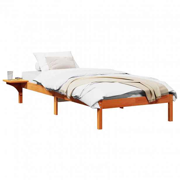 vidaXL Rám postele Voskově hnědá 75 x 190 cm Masivní borové dřevo