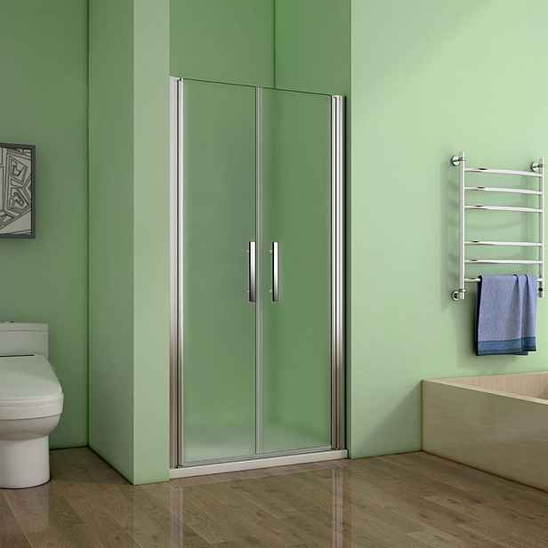 Sprchové dveře SAFE D2 90 FROST dvoukřídlé 86-90 x 195