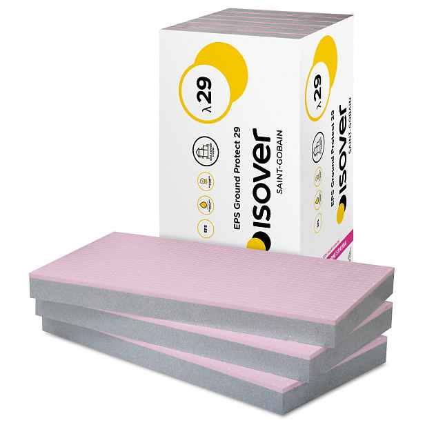 Tepelná izolace Isover EPS Ground Protect 29 100 mm (2,5 m2/bal.)