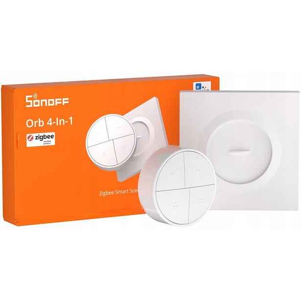 Tlačítko Zigbee Sonoff SNZB-01M 4-TLAČÍTKOVÉ Bezdrátové Dálkové Ovládání