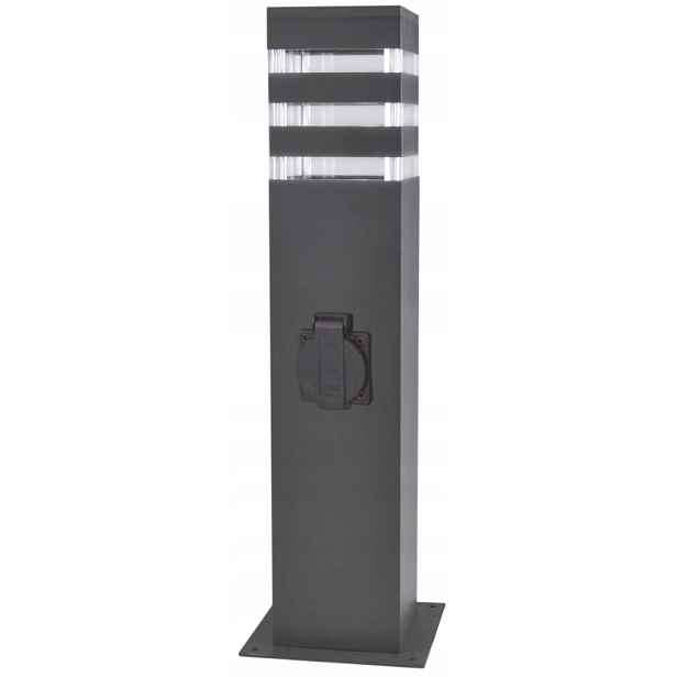 Venkovní stojící lampa Texas 44 cm s paticí ~230V E27 grafit