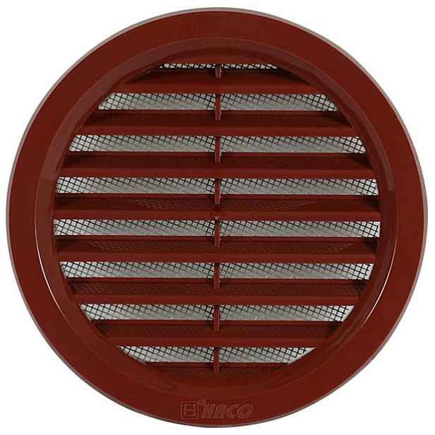 Mřížka větrací se sítí HACO VM 100 mm hnědá