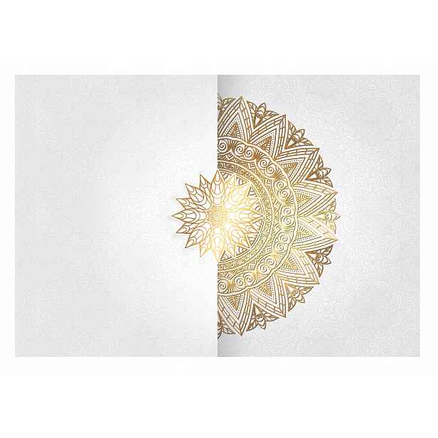 Fototapeta Mandala Bílá Ornament Obývací pokoj 254x184