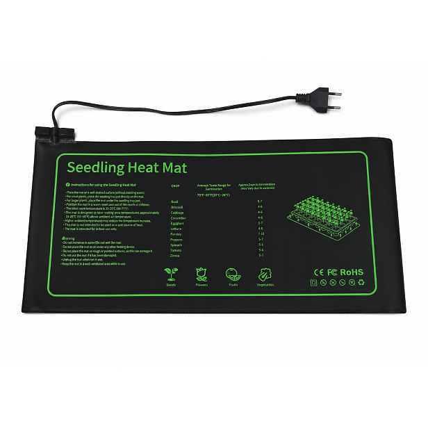 Vyhřívací podložka pro růst rostlin 52 x 25 cm pod sazenice