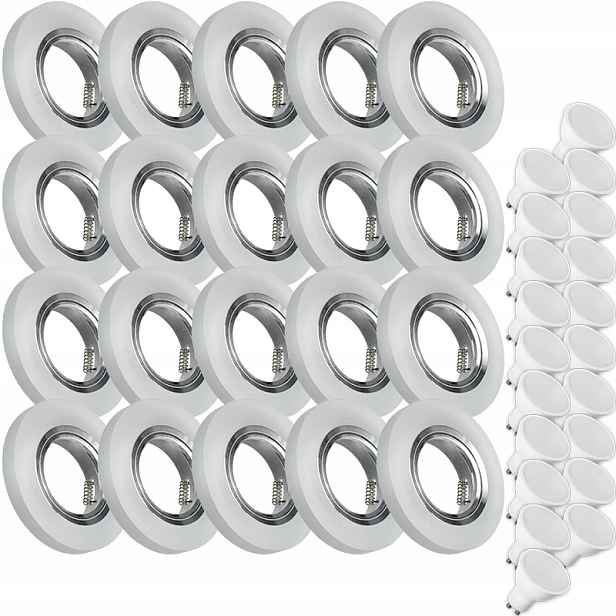 20X Skleněná Lampička Moderní Kulaté Stropní Svítidlo Kolo Silné Sklo Námraza Led Žárovka 1.5W
