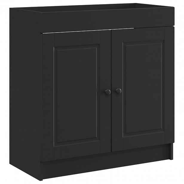 vidaXL Koupelnová skříňka pod umyvadlo Černá 78,5 x 37,5 x 81 cm