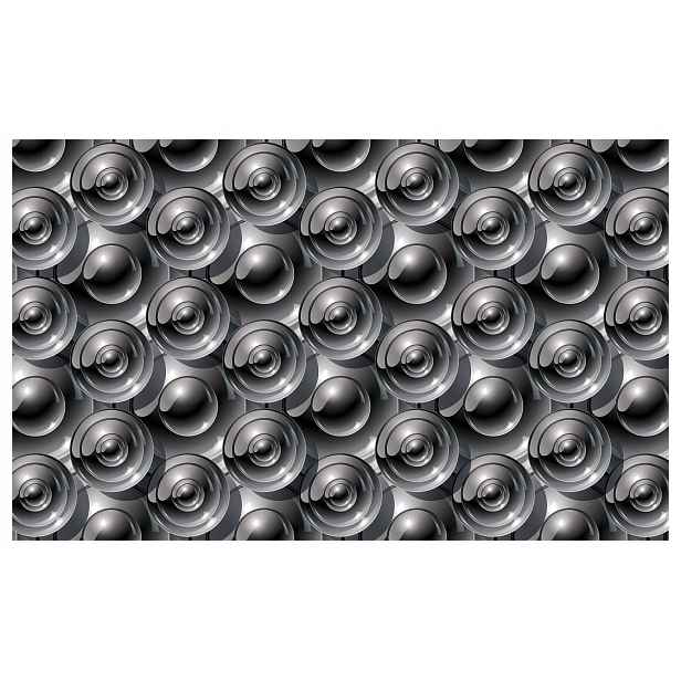 Fototapeta Geometrické šedé sféry abstrakce modernost 208x146 lepidlo