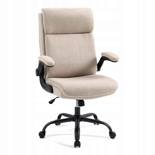 Křeslo Castlove Ergonomické béžové vysoké opěradlo s nastavitelnou výškou