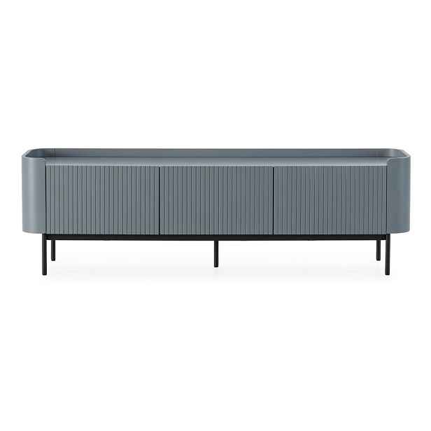 Šedomodrý TV stolek 180x55x40 cm Willa – MOME
