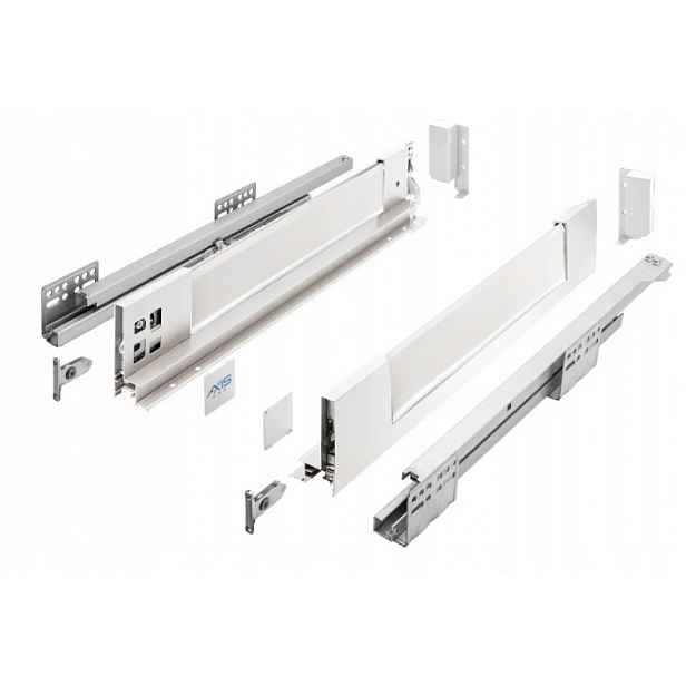 Šuplík Gtv Axis Pro Glass L550 H167 Vysoká Skleněná Strana 40 Kg S Tlumením Dovírání