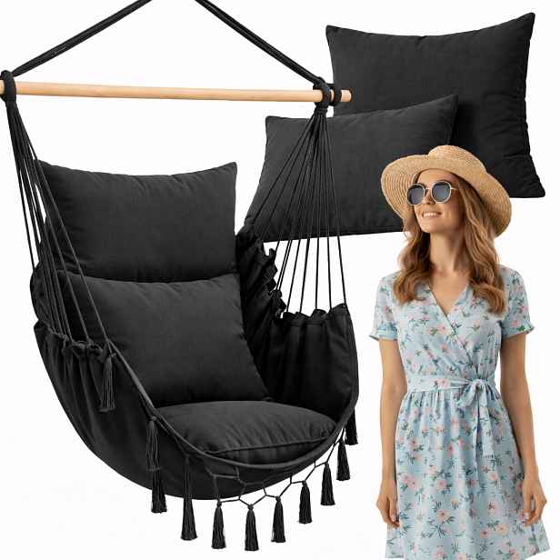 Závěsné Křeslo Brazilské křeslo Zahradní houpací set dům Boho houpací síť Hq