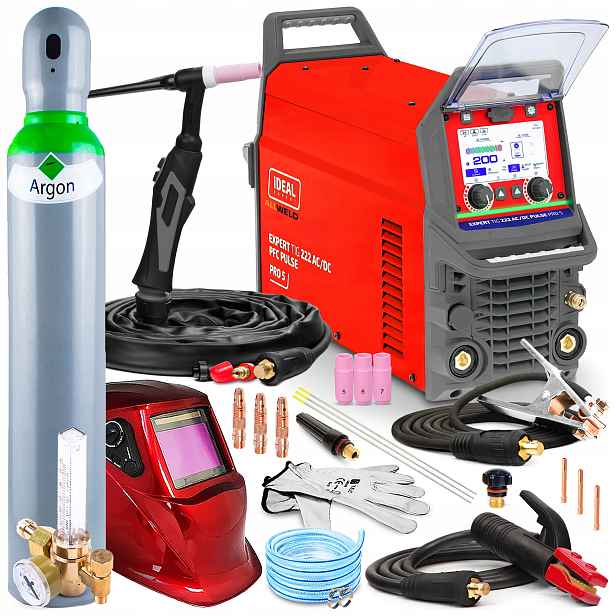 Svařovací Stroj Migomat Ideal Expert Tig 222 Ac DC Pfc Pulse PRO5 LCD 230V 200A