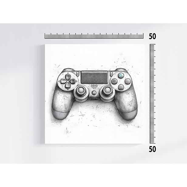 Obraz Na Plátně Canvas Grafika Skica Pad Kontroler Gaming Konzola 50x50