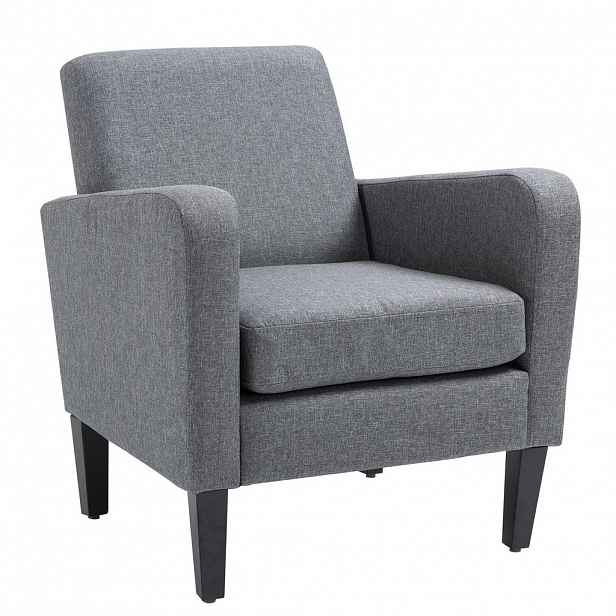 OKWISH KŘESLO 66/72/74 cm světle šedé z polyesteru s ergonomickými područkami