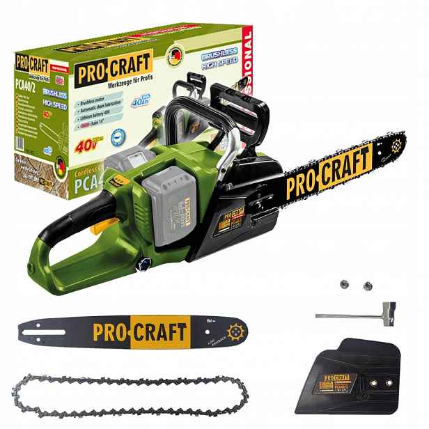 Procraft Akumulátorová řetězová pila PCA40/2 Silná