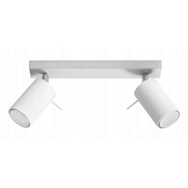 Sollux Stropní Svítidlo Ring 2 Bílá, Kov, 2xGU10, 40 W, IP20