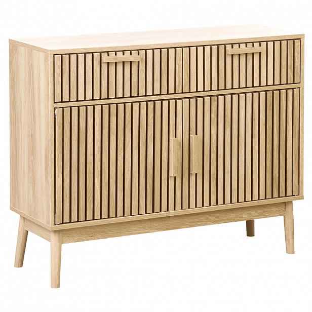 Beliani SIDEBOARD se 2 dveřmi Světle hnědý Lynwood